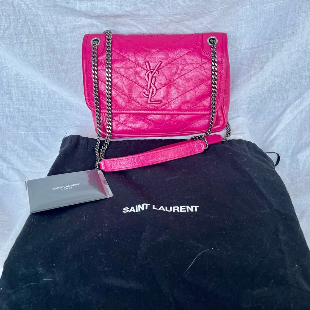 Saint Laurent Pink Niki Baby Bag